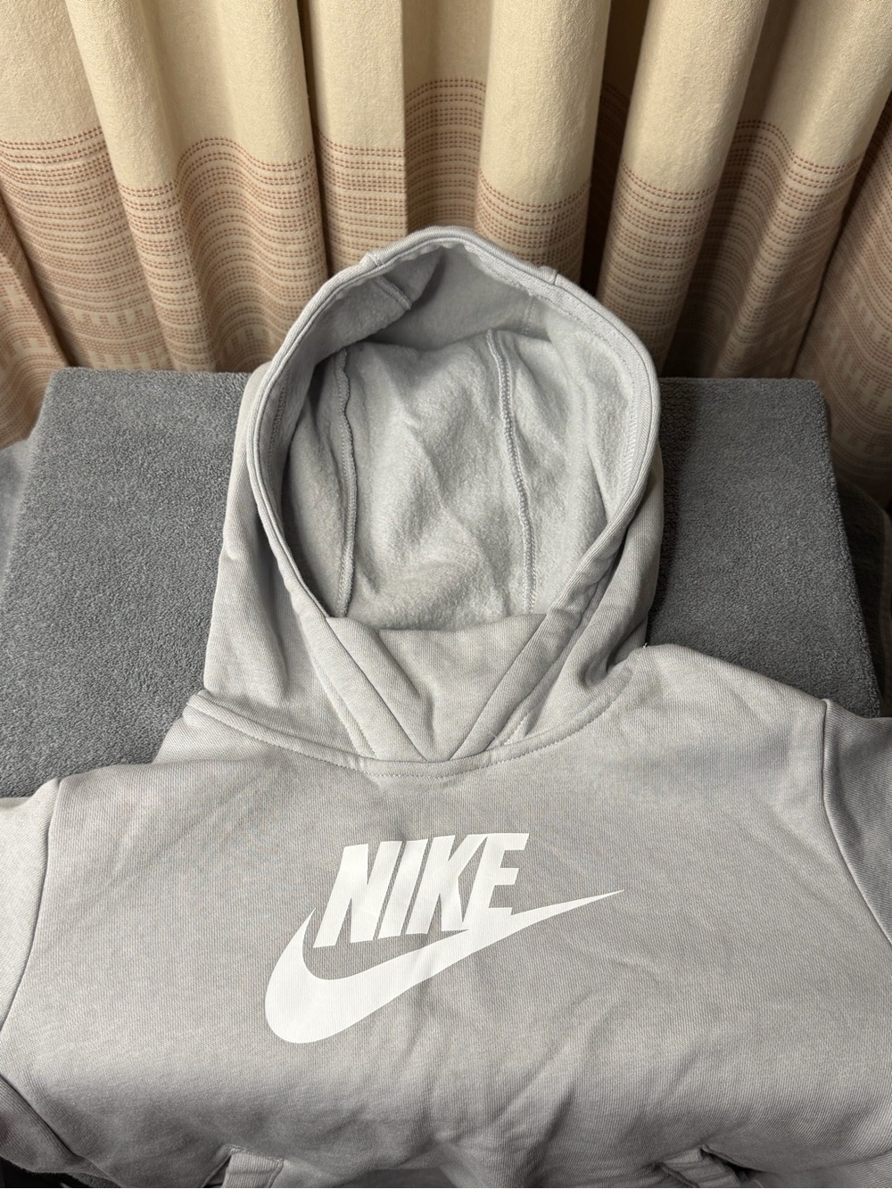 Set of 2 - Nike Kids Gray Hoodie and Zip Up Hoodie